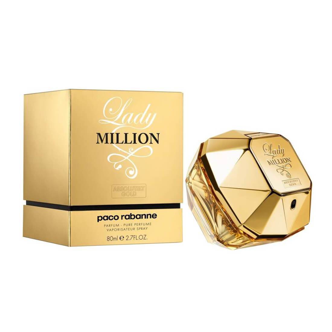 Paco Rabanne Lady Million Absolu Gold Eau De Perfume - 80Ml