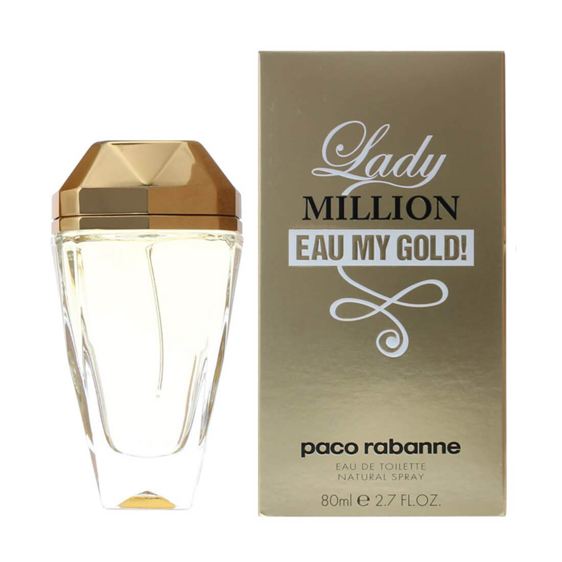 Paco Rabanne Lady Million Eau My Gold Eau De Toilette For Women 80Ml