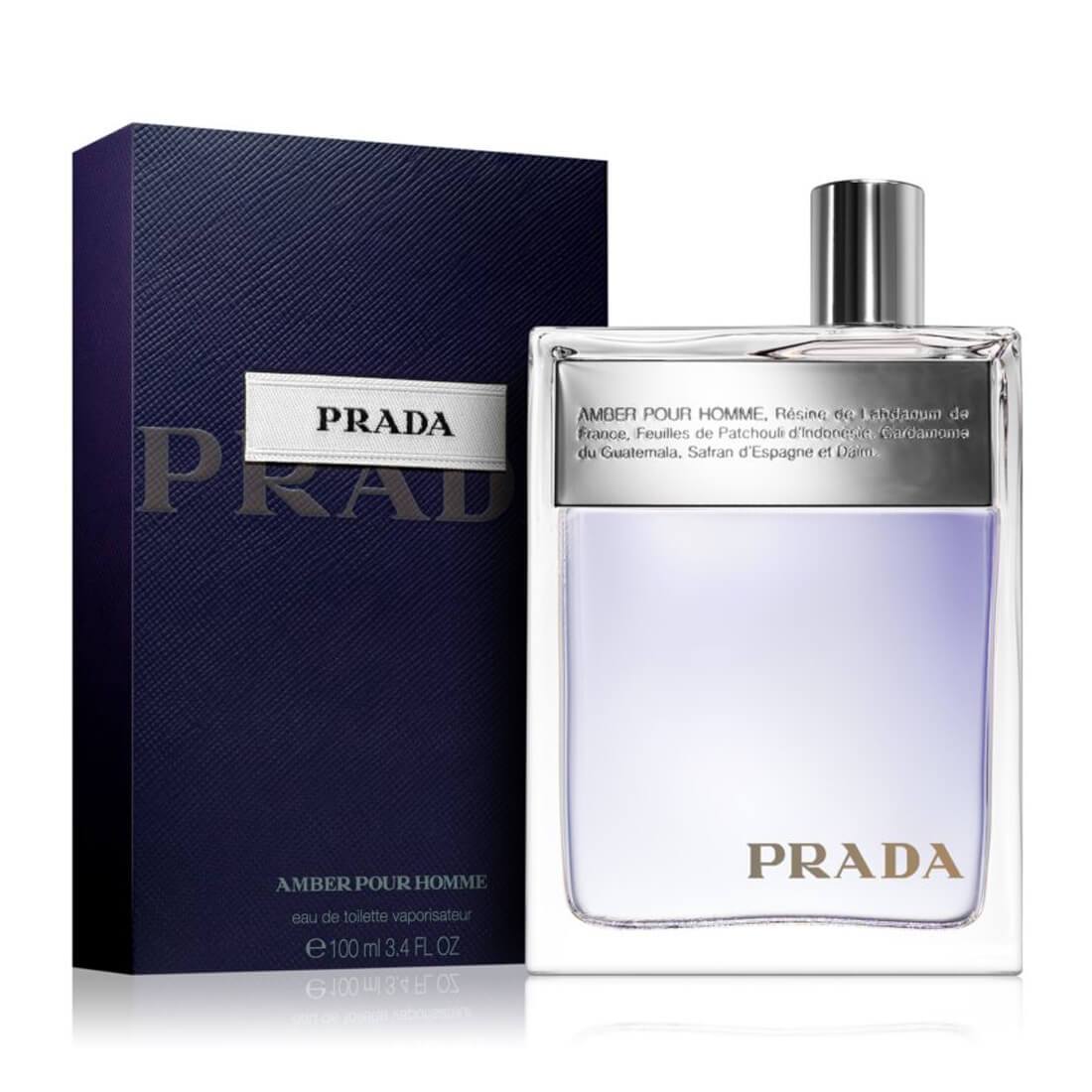 Prada Amber Pour Homme Eau De Toilette For Men - 100Ml