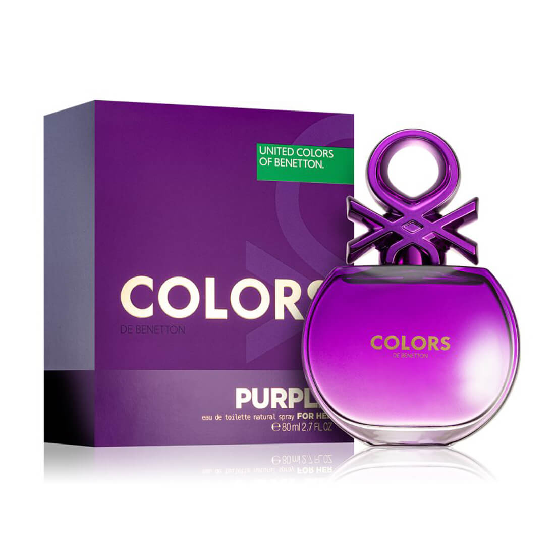 United Colors Of Benetton Colors De Benetton Woman Purple Eau De Toilette For Women 80Ml