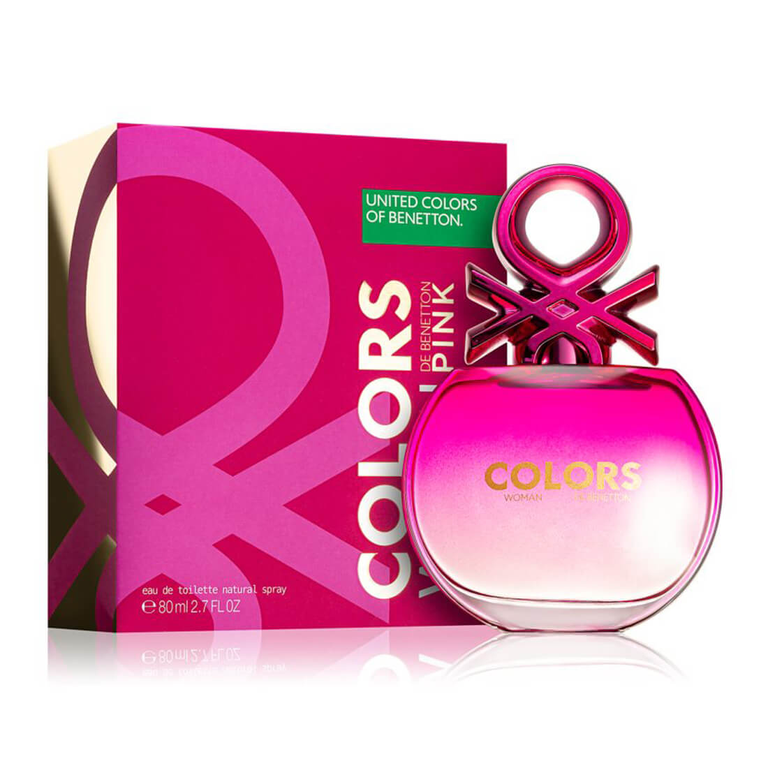 United Colors Of Benetton Colors Woman Pink Eau De Toilette For Women 80Ml